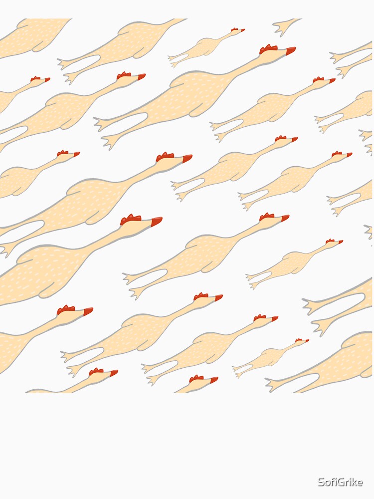 Hand Drawn Chickens. Seamless Pattern. by SofiGrike