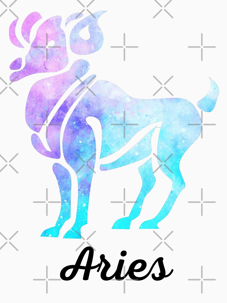 colorful Aries Zodiac sign constellation by atevern