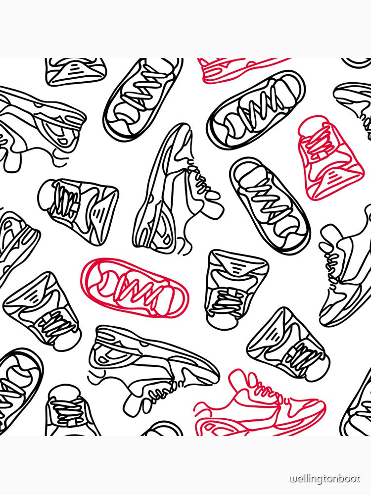 Sneakers // Pink & Black by The Wellington Boot