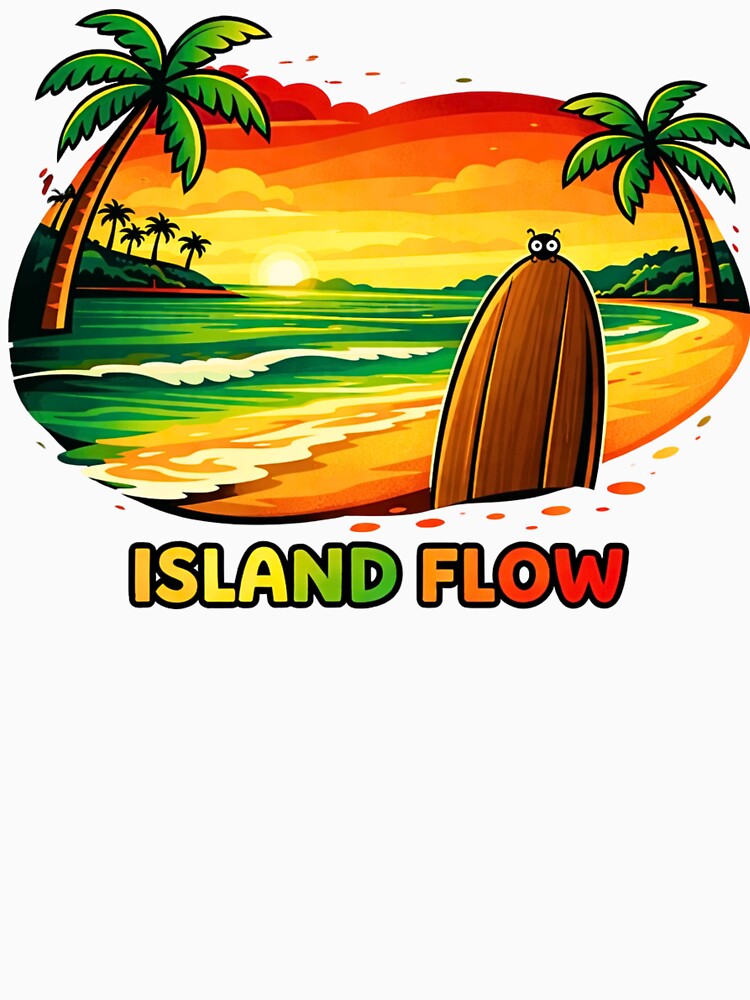 Island Flow Funky Sunset Beach Design by WhyNotZuK
