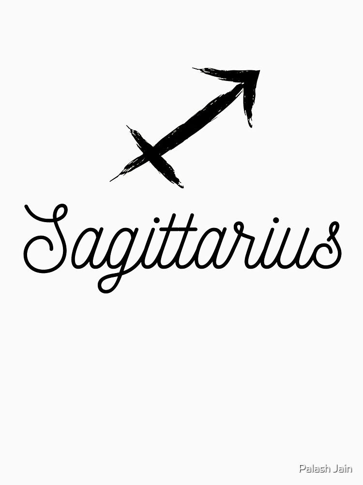 Minimalist Sagittarius Zodiac Symbol by Palash Jain