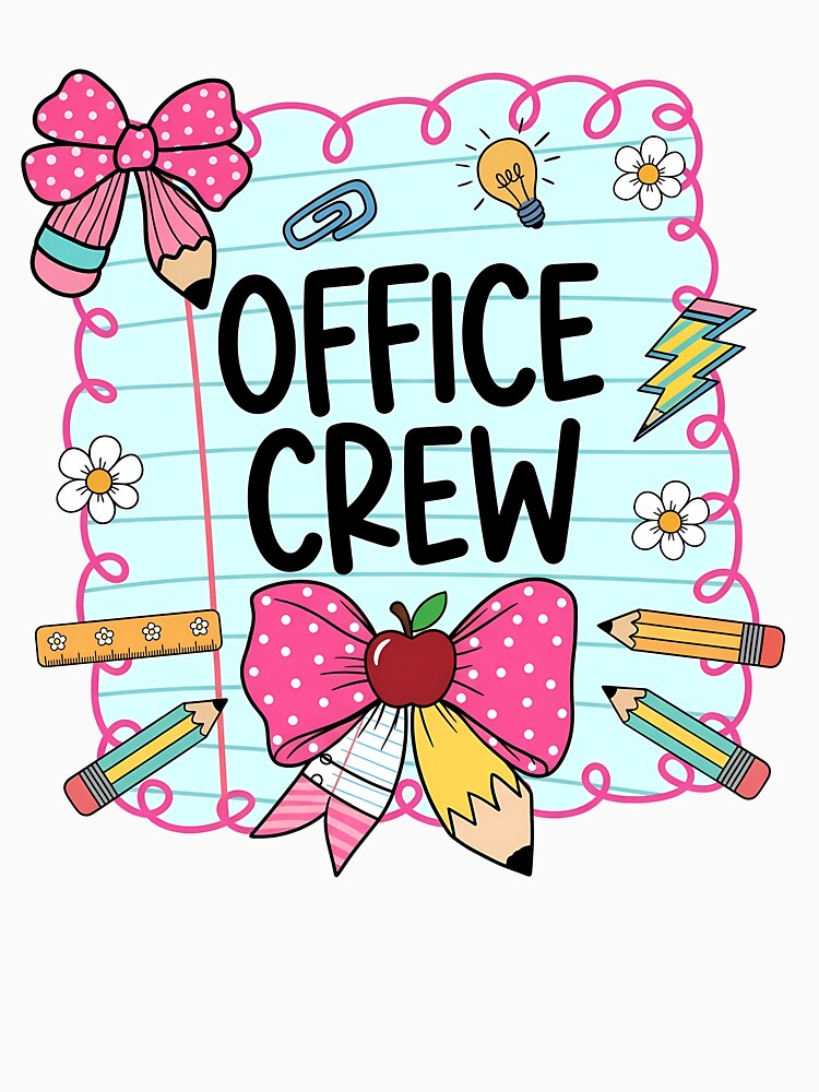 First Day Of School Cute Office Crew Teacher Life by KroghDs