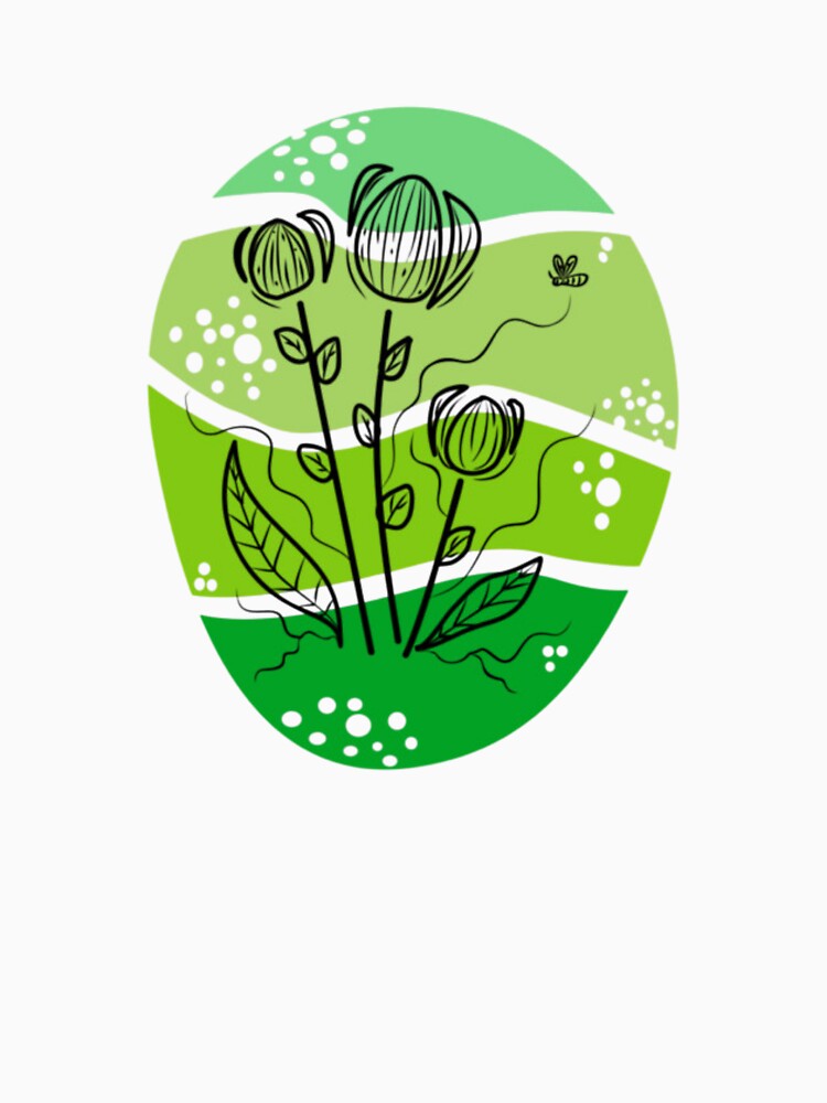 Modern Green Botanical Line Art Illustration by TintaraGardenCo
