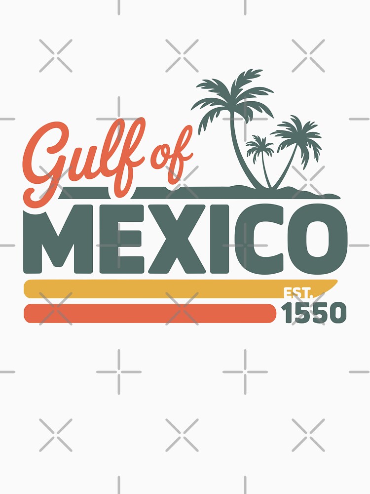 Gulf of Mexico Retro Typography Art by theartfulaspie
