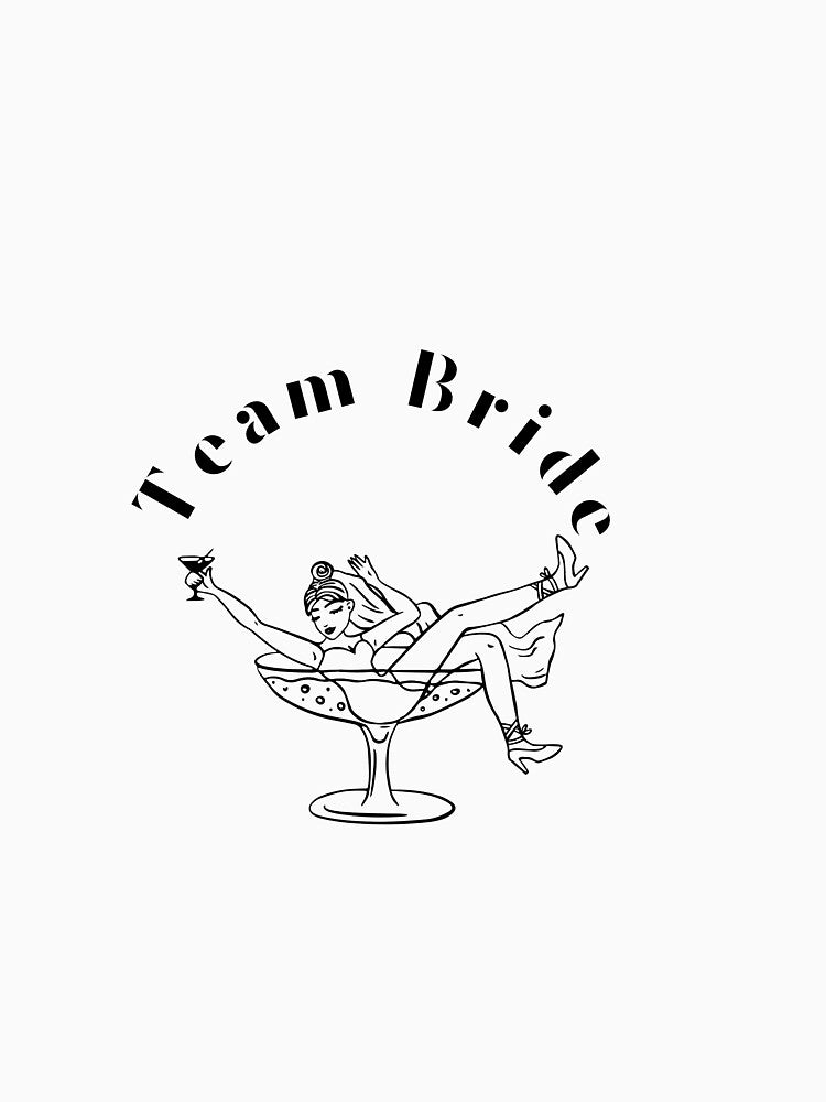 Team Bride – Party design for bachelorette parties by AYUEPRINTS