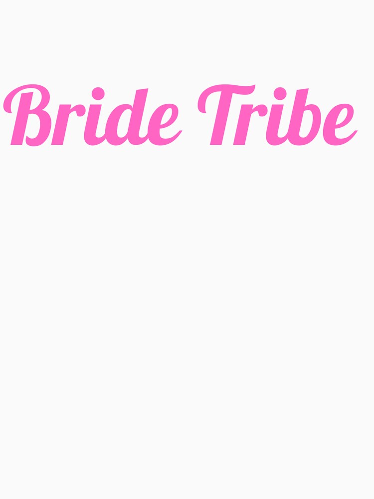 Bride Tribe Script Design – Pink Bachelorette Party Text Graphic by donwillisjrart