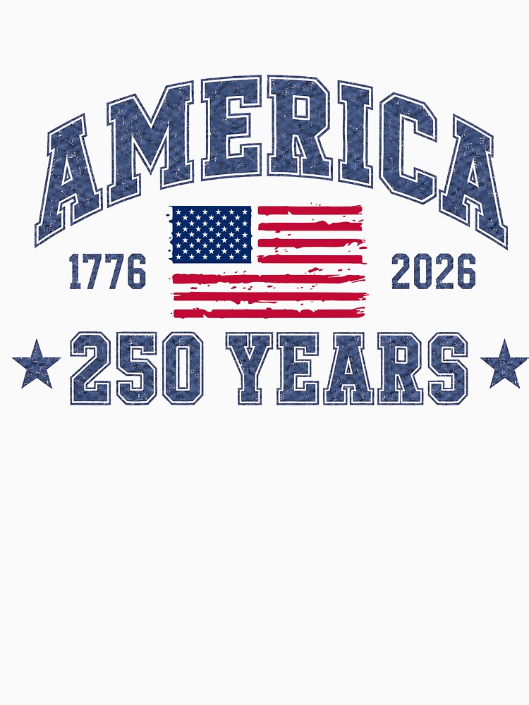 Vintage America 250th Anniversary 1776-2026 Flag by ShopFanCreation