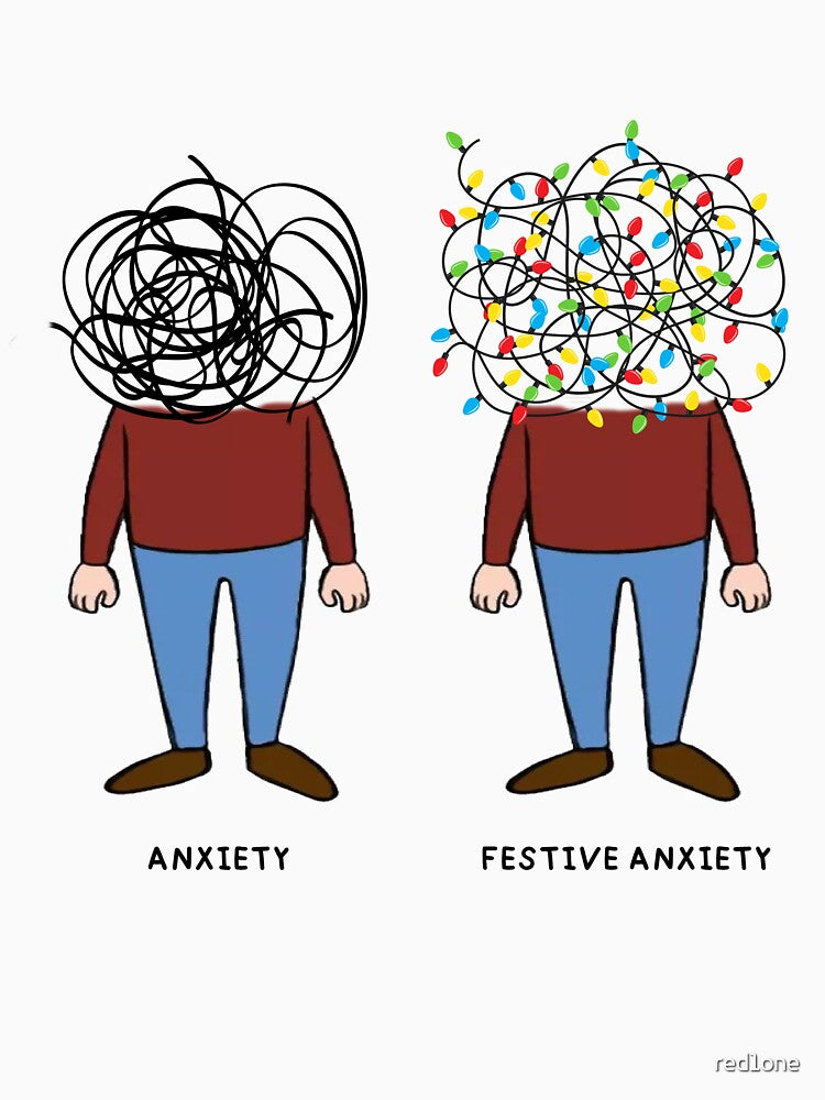 Festive Anxiety funny sarcastic christmas by red1one