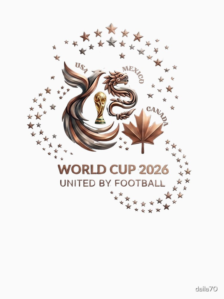 World Cup 2026 United By Football Logo Art by daila70