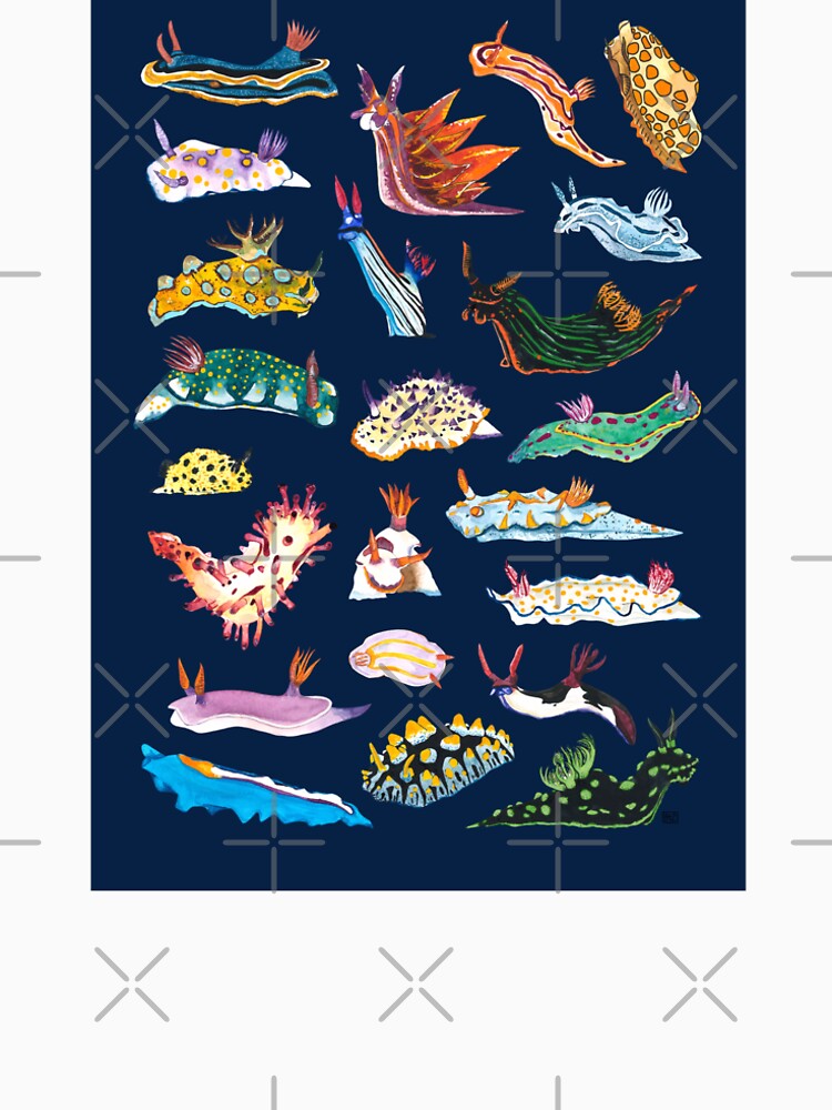 NUDIBRANCHIA (navy blue) by BEATRIZ ABAITUA