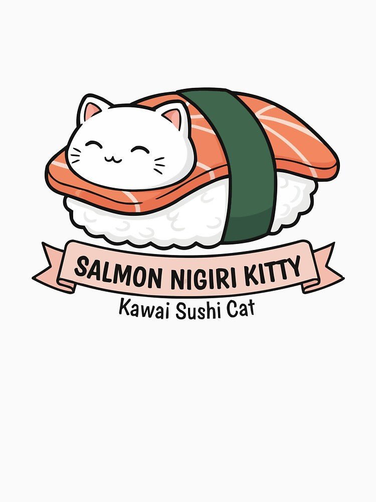 Salmon Nigiri Kitty – Kawaii Sushi Cat by Petzzz