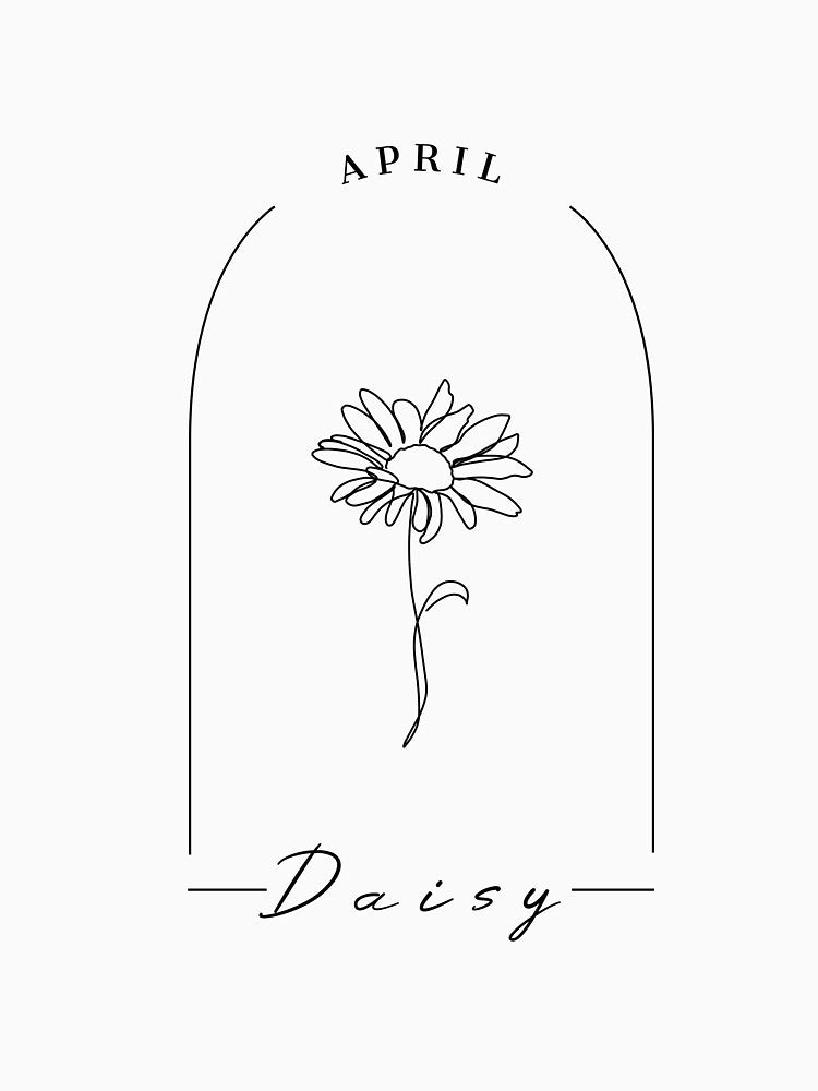 Daisy - April Birth Flower by MinmalistValley