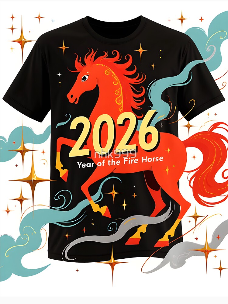 2026 Year of the Horse – Fire Horse Shirt by nhk999