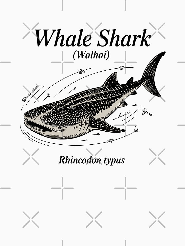 Walhai - Whale Shark Vintage  – Rhincodon typus Ocean Marine by JessArty ⭐⭐⭐⭐⭐