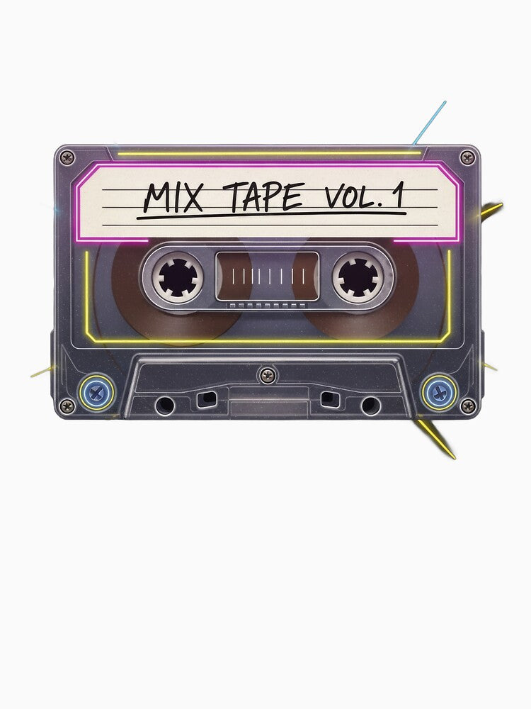 A black cassette tape with a white label and 'Classics' typed in bold by VerizalShop