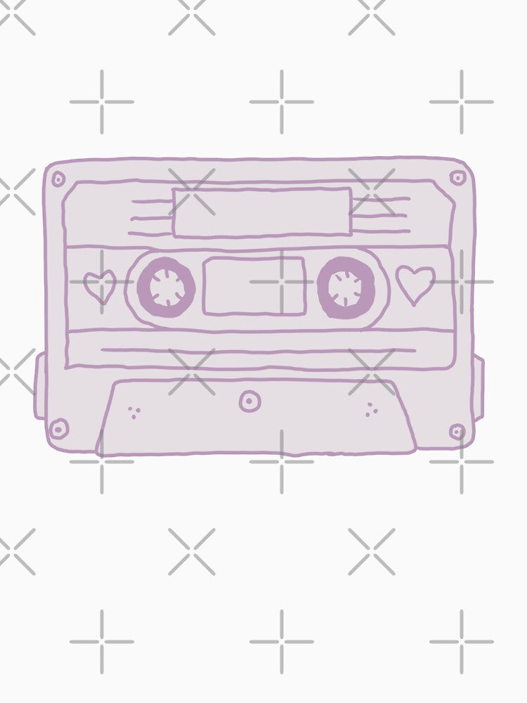 Cassette Tape Purple by Thousandfurrs