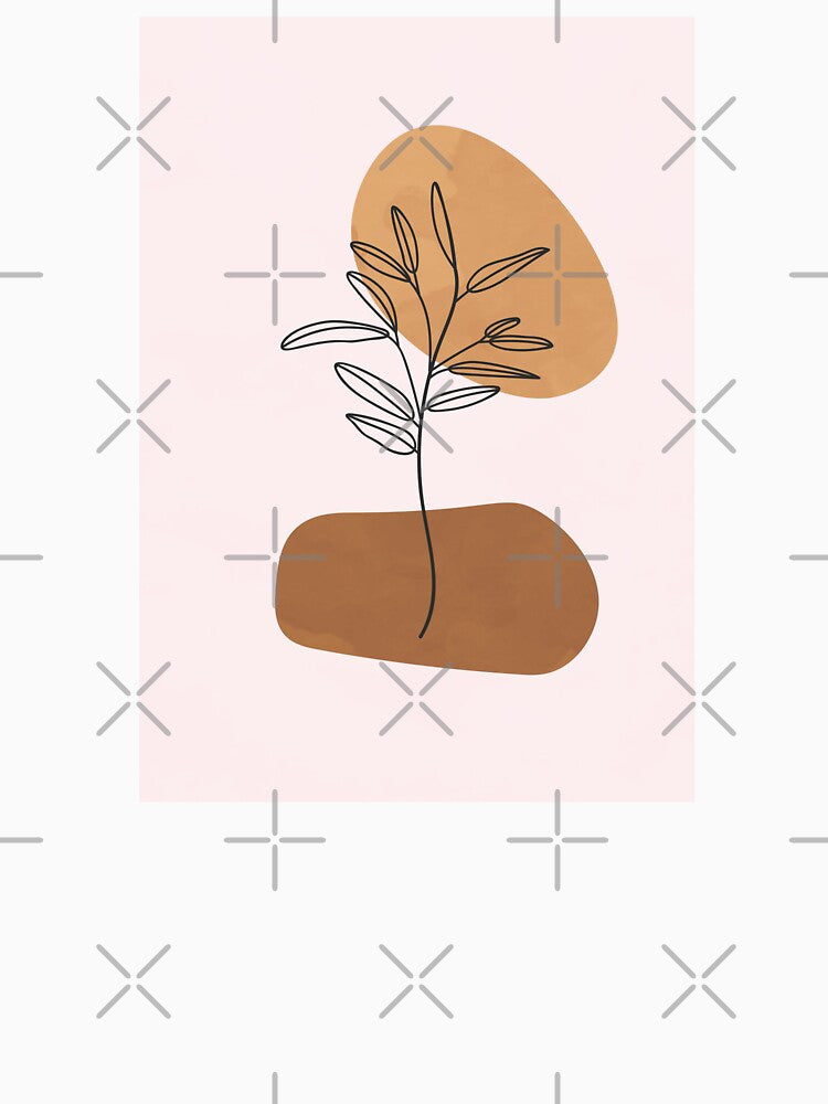 Minimalist Scandinavian, Abstract Geometric Art, Botanical Art by technicolorable_art