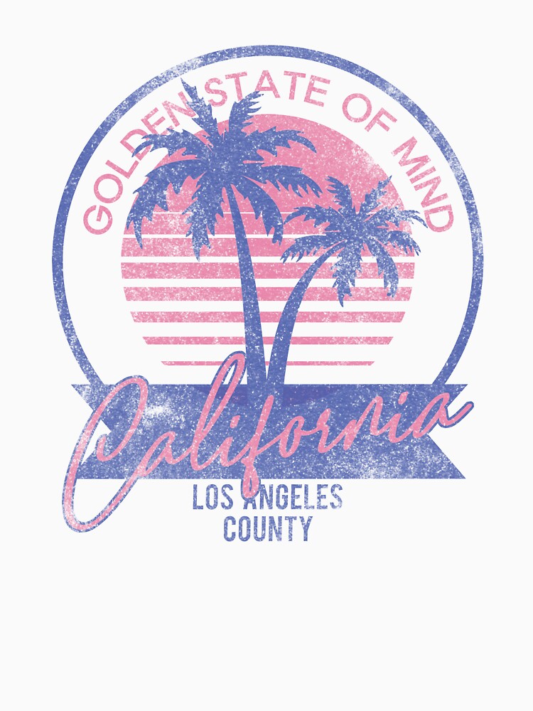 California Sunset Palm Retro Graphic by The secret storage room