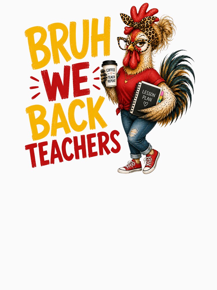 First Day of School Shirt Women Back to School Teacher Shirts Bruh we back Funny Graphic Teacher Gift Tops by Wild Pixel Studio