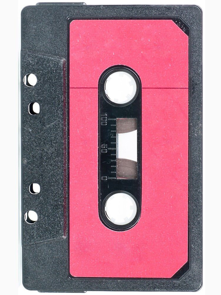 Cassette Tape Mix Tape Retro Graphic Pink Graphite by socialarmour