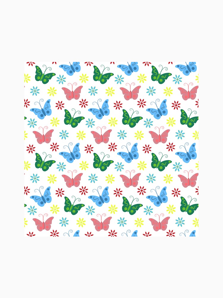 Butterflies and flowers pattern. by kuklamalvina