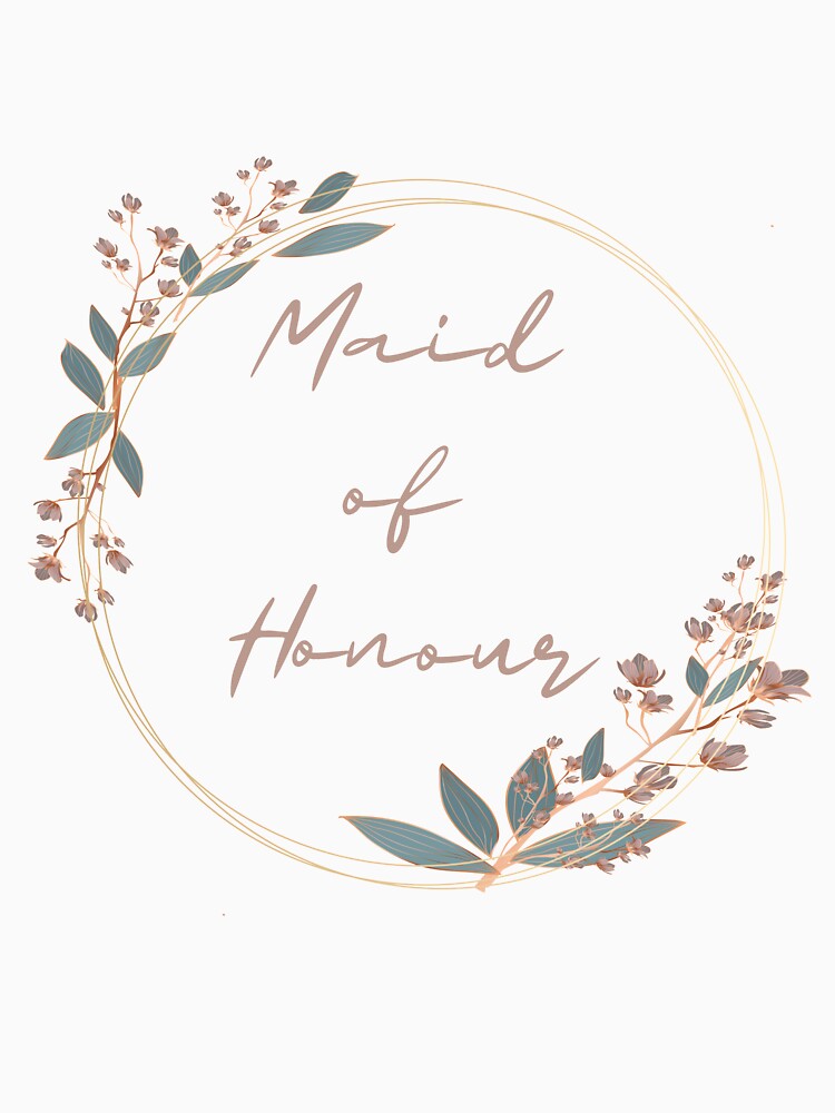 Maid of Honour bridal/wedding party by designsbyreaia