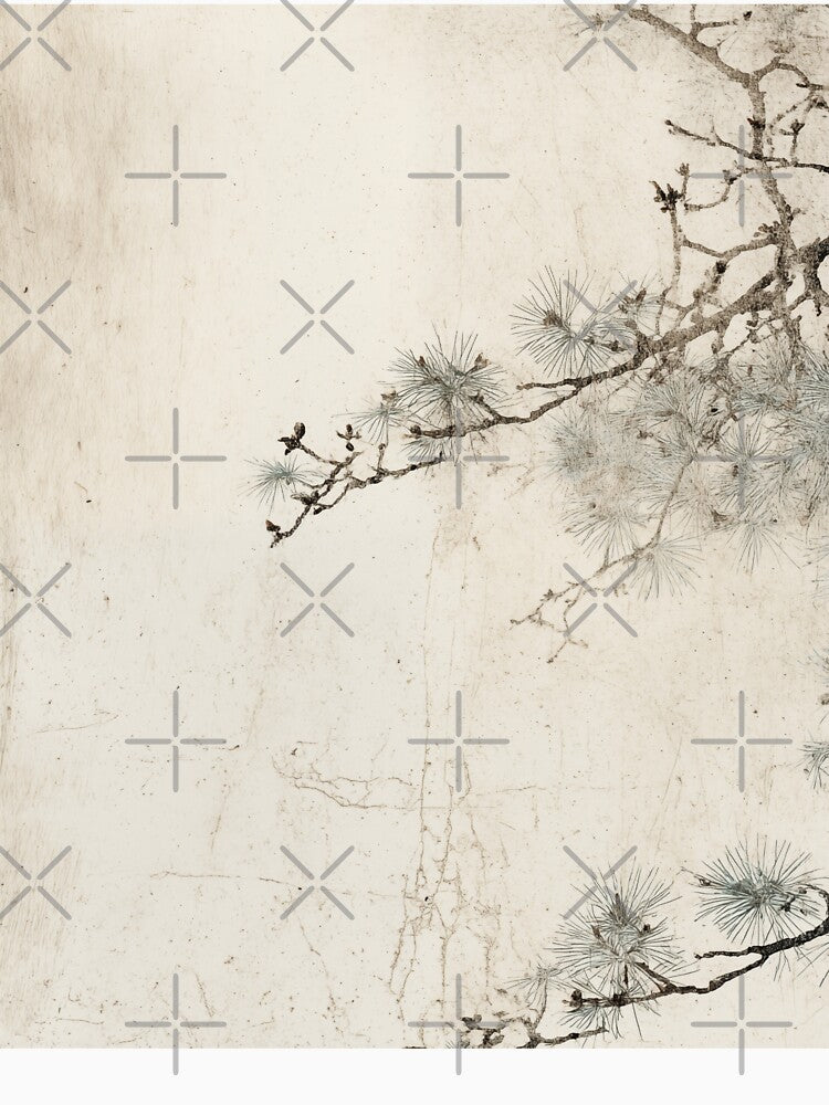 Wabi sabi inspired japanese pine branches by filigreedigital