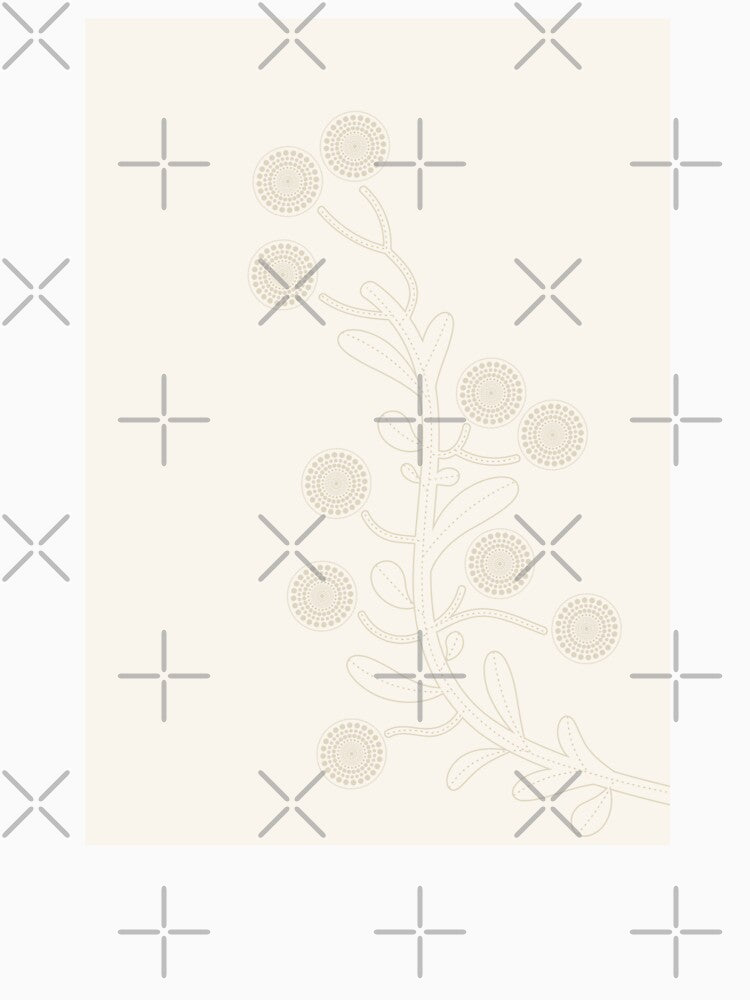 Neutral White Floral, Abstract Leaf Illustration, Minimalist Boho Botanical by technicolorable_art