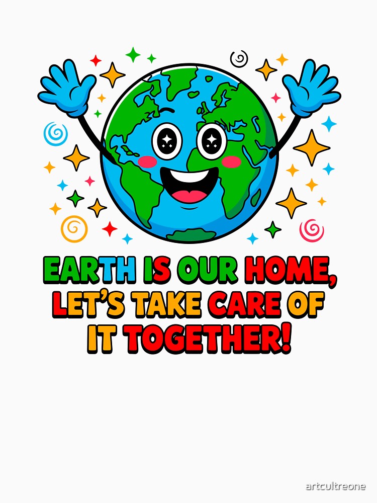 Earth Is Our Home, Let's Take Care Of It Together! Environmentalist Planet Protection Advocate by artcultreone