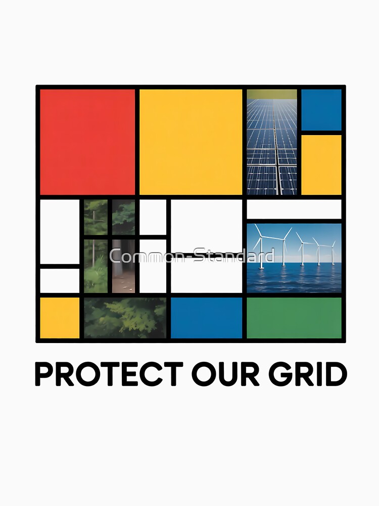 Mondrian Environmental Grid Protect Our Planet by Common-Standard