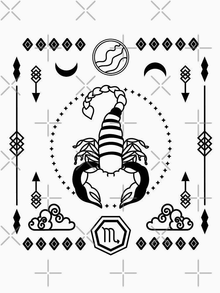 Scorpio Star Sign in Black by CrystalCrush