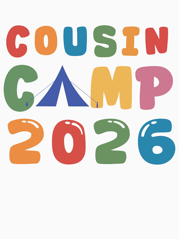 Cousin Camp 2026 Typography – Family Reunion  t-Shirt Design by PixelWaveBD