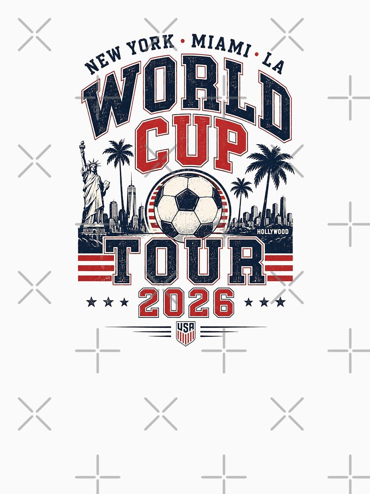 FOOTBALL ROAD TO USA 2026 MEN WOMEN AMERICAN SOCCER by BCNDesign
