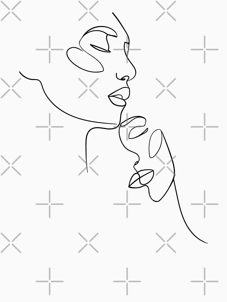 Couple Line Art by Ireneart369