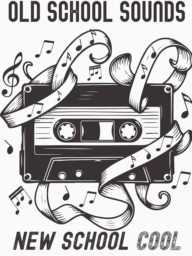 Rewind Cassette Tape Classic Retro Vintage 70's 80's 90's Music, old school music, classic tapes, music lover by rich4Design