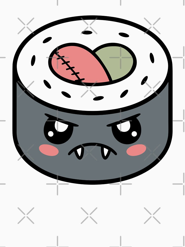 Gothic Kawaii Sushi Clipart by theartfulaspie