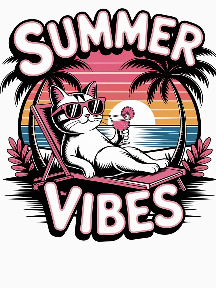 Cool Cat Summer Vibes by SpeakingPrint2