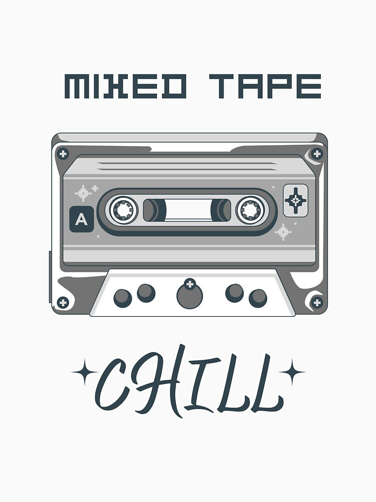 Mixed Tape Chill - Mixed Tape, Vintage Mixed Tape by abeautifulife