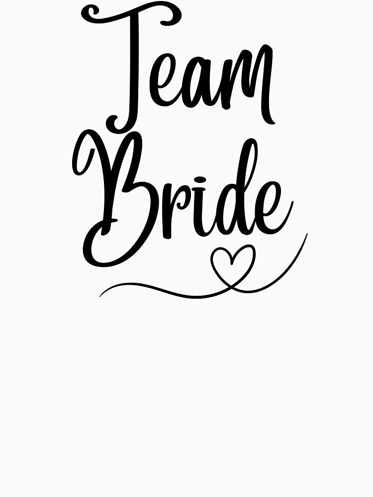 Team Bride | Wedding Party Bachelorette Celebration by highflycrafts