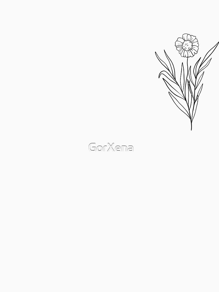 Botanical Wildflower Line Art by GorXena