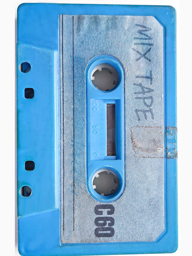 Cassette Tape Mix Tape Retro Graphic Sky Blue by socialarmour