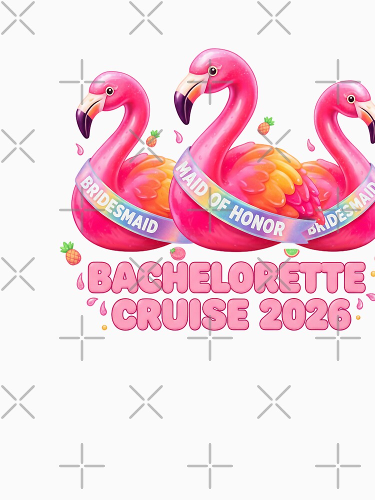 Bachelorette Cruise 2026 Flamingos Bridal Party Squad by JMDesignHub