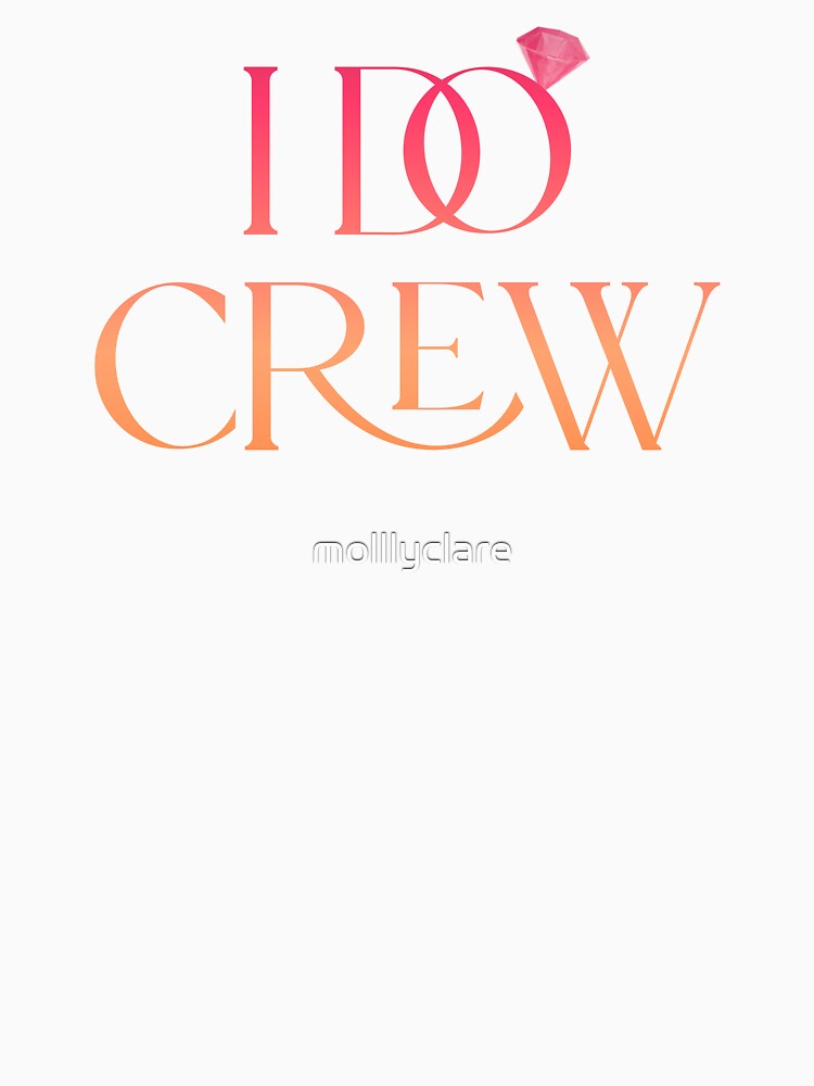 I Do Crew Wedding Party Red Aesthetic by Stickers by @molllyclare