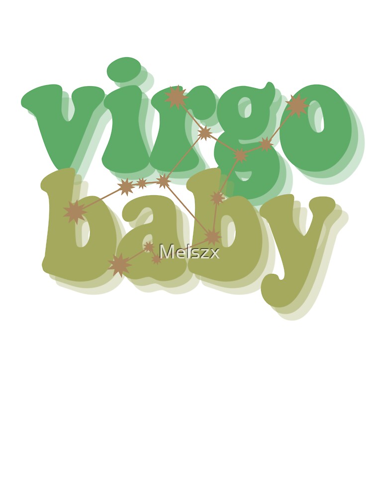 Virgo baby zodiac sign design for tshirt sticker by Melszx