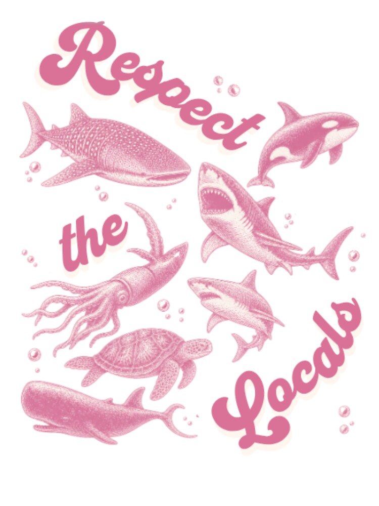 Cute Pink Marine Life Ocean Animals | Whale Shark Coquette Aesthetic by coastalfoxstudio