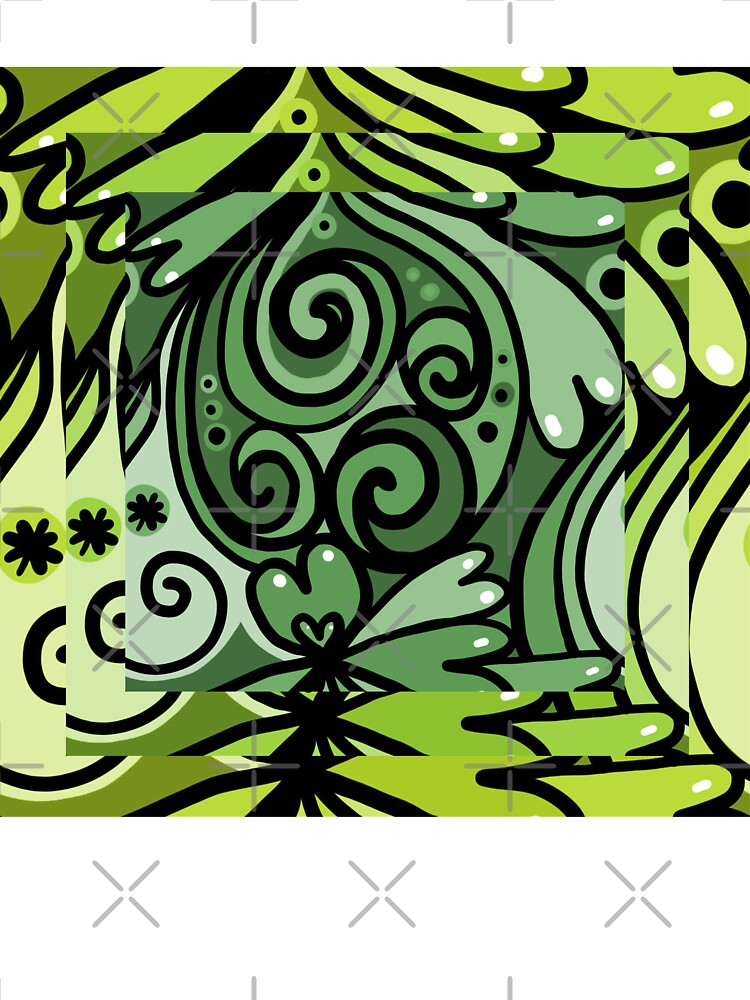Lush Green Doodle by Bliss Find And Design