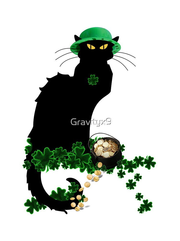 St Patrick's Day Le Chat Noir by Gravityx9