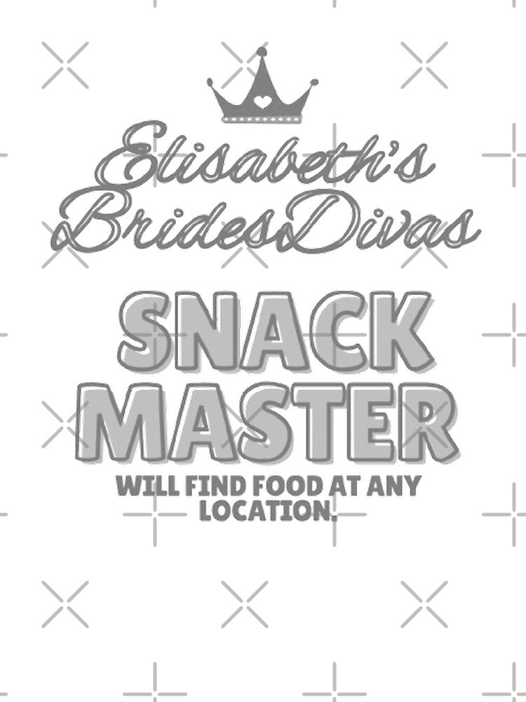 BridesDivas Series: "Snack Master" in Silver Sparkle by Inktypolis
