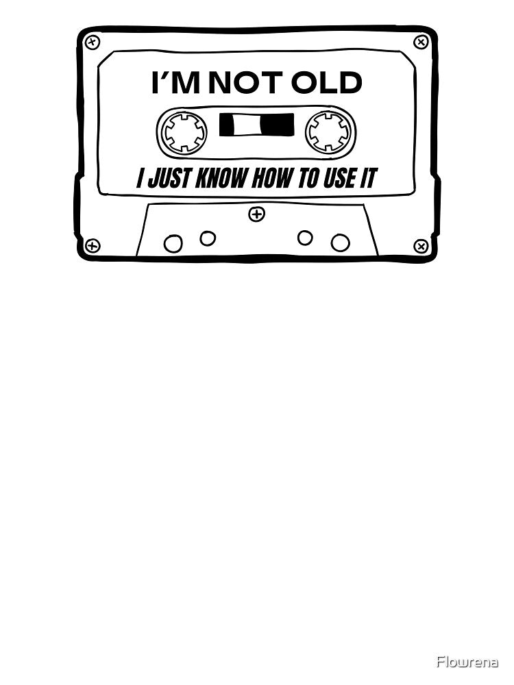 Old Tape Mixtape Cassette Retro Vintage 80s 90s by Flowrena