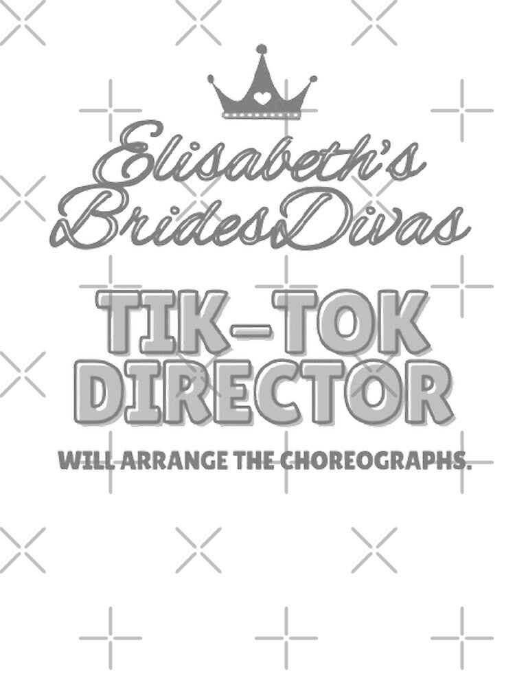 BridesDivas Series: "Tik-Tok Director" in Silver Sparkle by Inktypolis